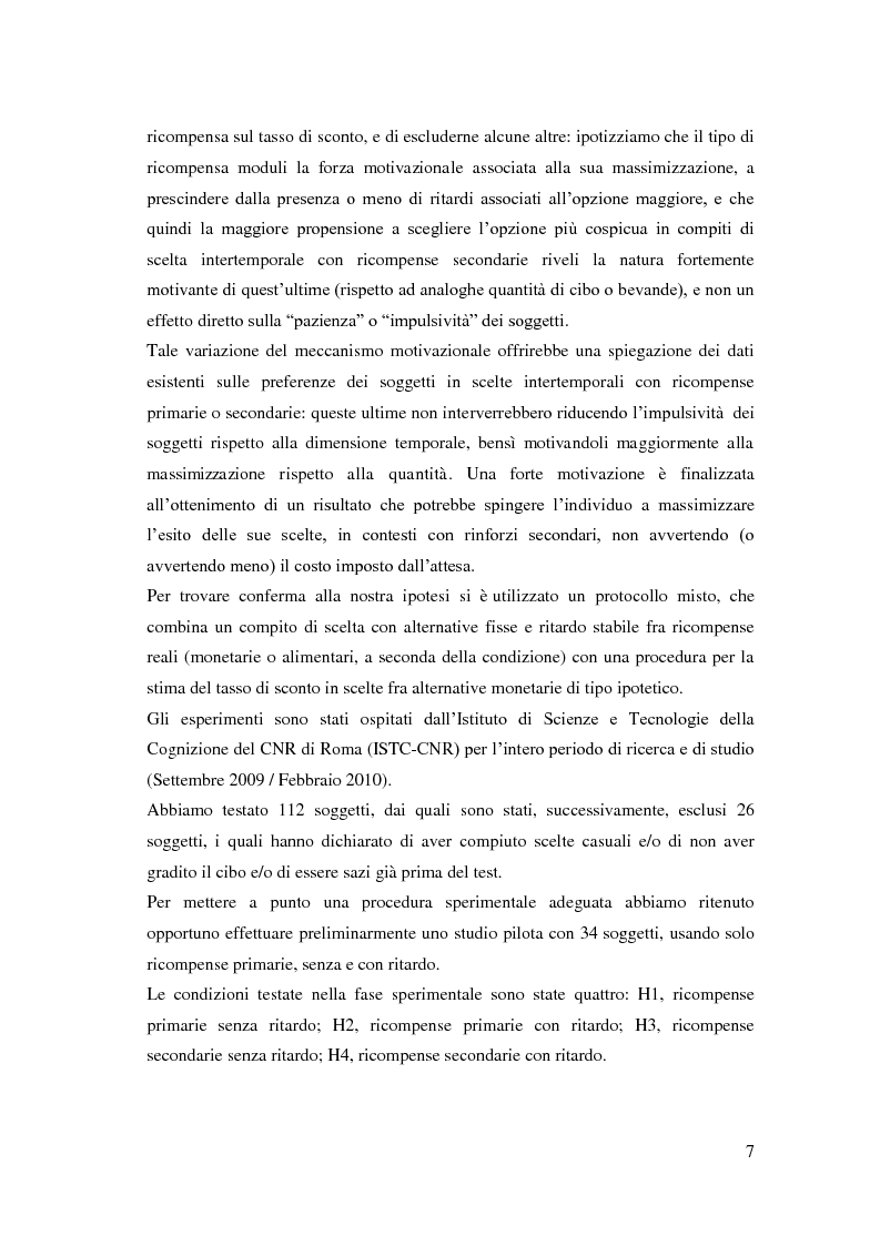 Anteprima della tesi: Processi cognitivi nelle decisioni di consumo intertemporale: evidenze sperimentali e implicazioni per la teoria del marketing, Pagina 4