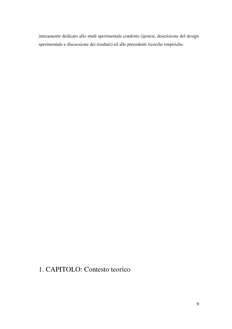 Anteprima della tesi: Processi cognitivi nelle decisioni di consumo intertemporale: evidenze sperimentali e implicazioni per la teoria del marketing, Pagina 6