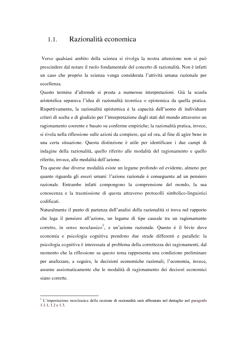 Anteprima della tesi: Processi cognitivi nelle decisioni di consumo intertemporale: evidenze sperimentali e implicazioni per la teoria del marketing, Pagina 7