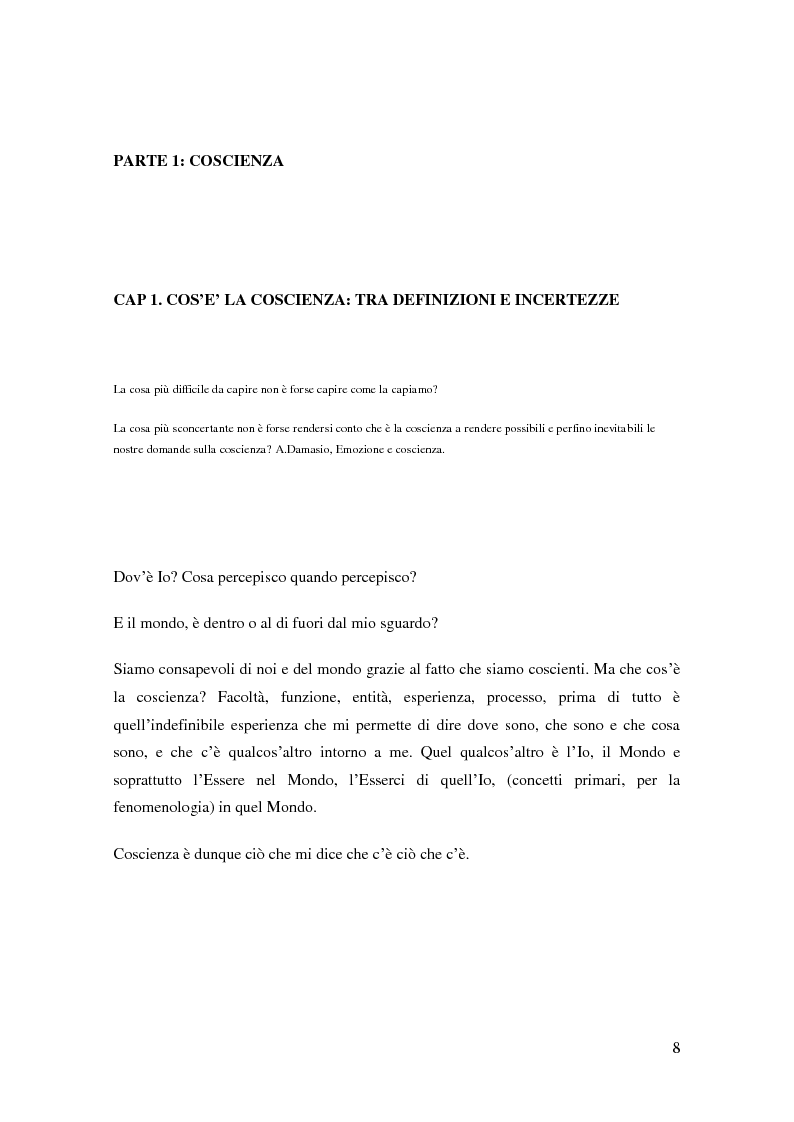Anteprima della tesi: Il problema della coscienza e il fenomeno delle personalità multiple secondo una prospettiva fenomenologica, Pagina 4
