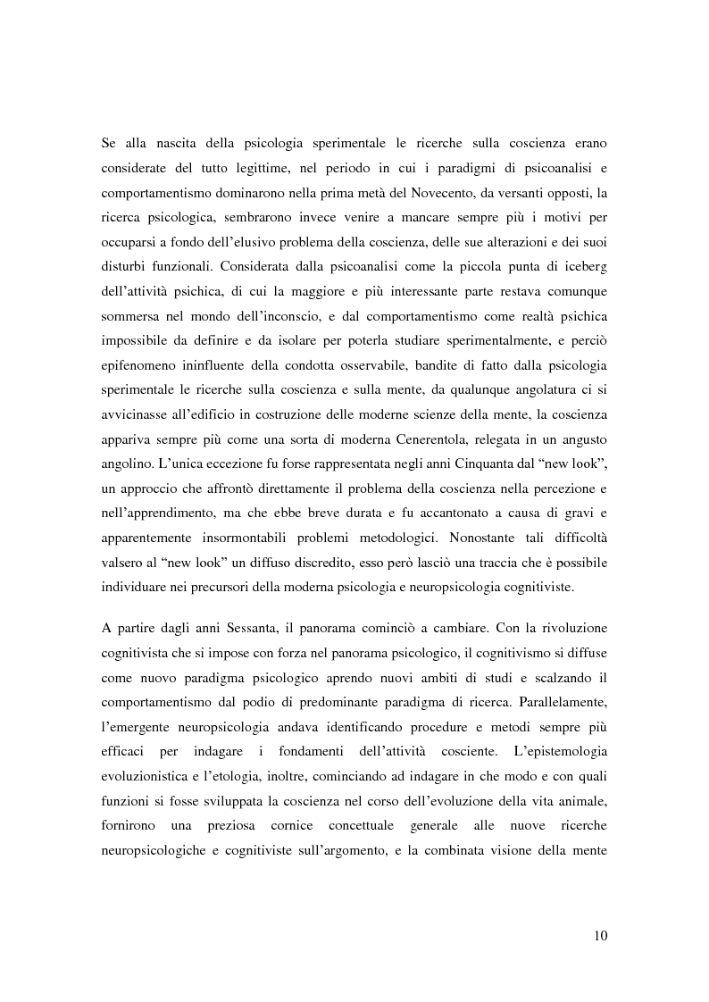 Anteprima della tesi: Il problema della coscienza e il fenomeno delle personalità multiple secondo una prospettiva fenomenologica, Pagina 6