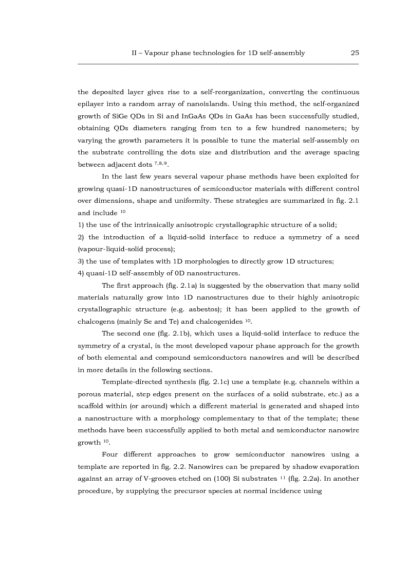 Anteprima della tesi: Au-catalized self-assembly of III-V semiconductor nanowires by metalorganic vapour phase epitaxy, Pagina 3