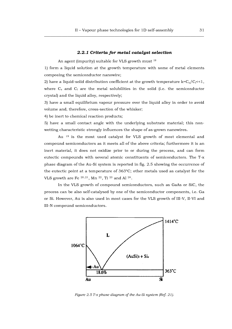Anteprima della tesi: Au-catalized self-assembly of III-V semiconductor nanowires by metalorganic vapour phase epitaxy, Pagina 9