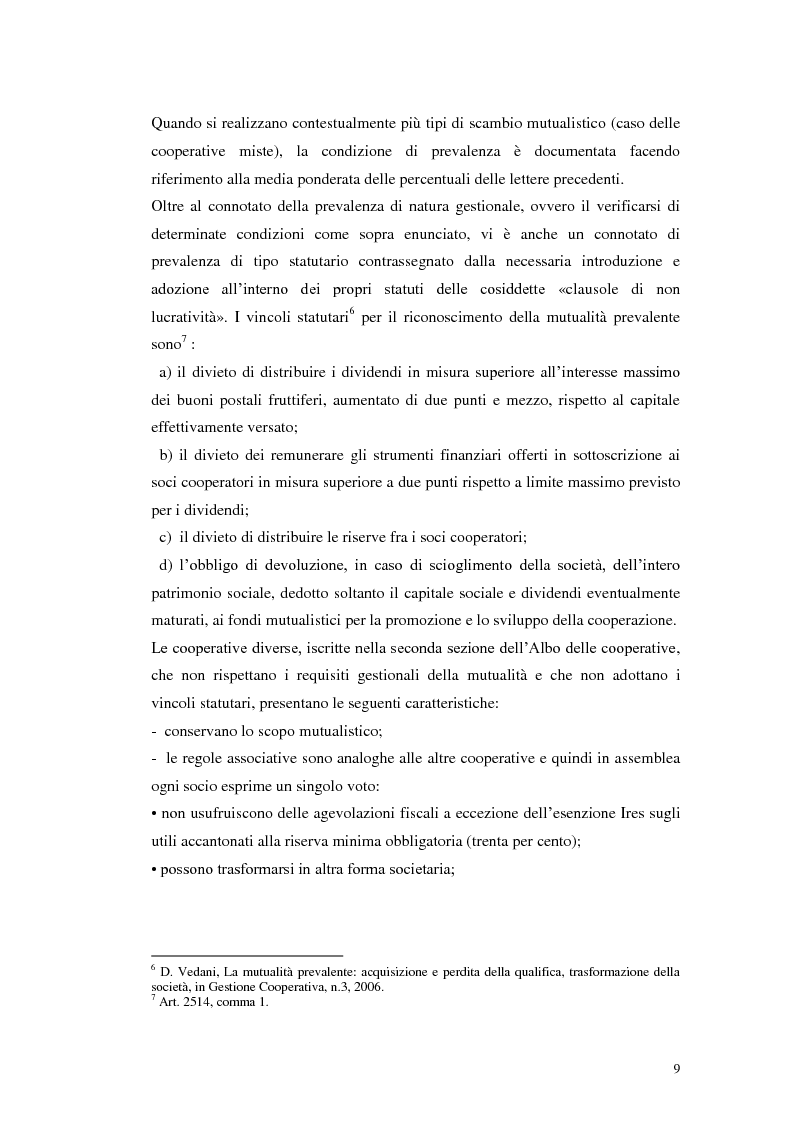 Anteprima della tesi: I consorzi di cooperative sociali: aspetti teorici ed applicativi, Pagina 5