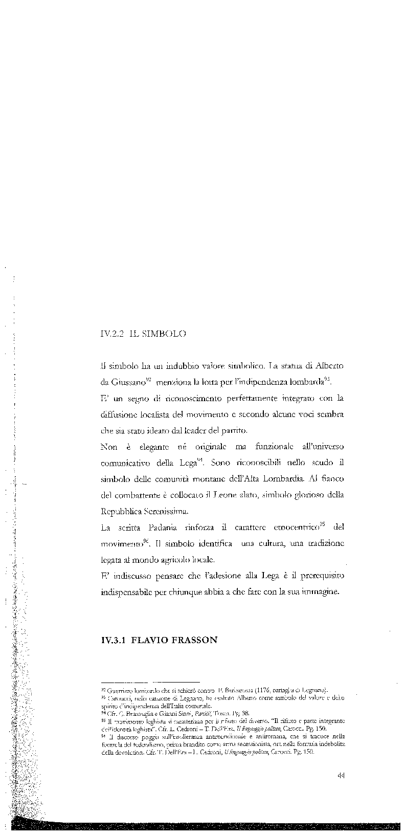 Anteprima della tesi: Strategie di persuasione elettorale durante le regionali 2005 in Veneto, Pagina 14