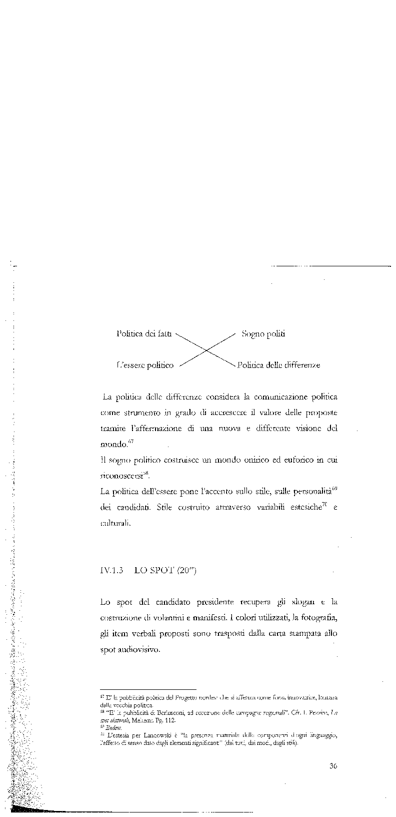 Anteprima della tesi: Strategie di persuasione elettorale durante le regionali 2005 in Veneto, Pagina 6