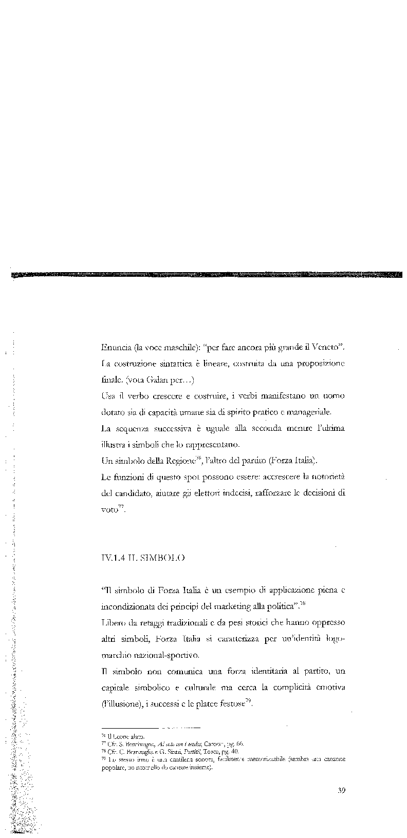 Anteprima della tesi: Strategie di persuasione elettorale durante le regionali 2005 in Veneto, Pagina 9