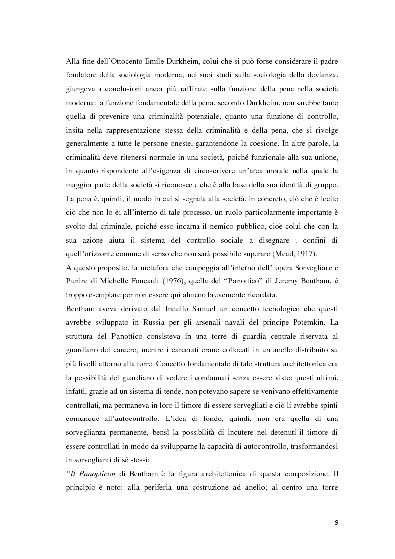 Anteprima della tesi: Tra carcere e territorio: la sperimentazione dell'agente di rete per il reinserimento sociale dei detenuti. L'esperienza della casa circondariale di Bergamo., Pagina 8