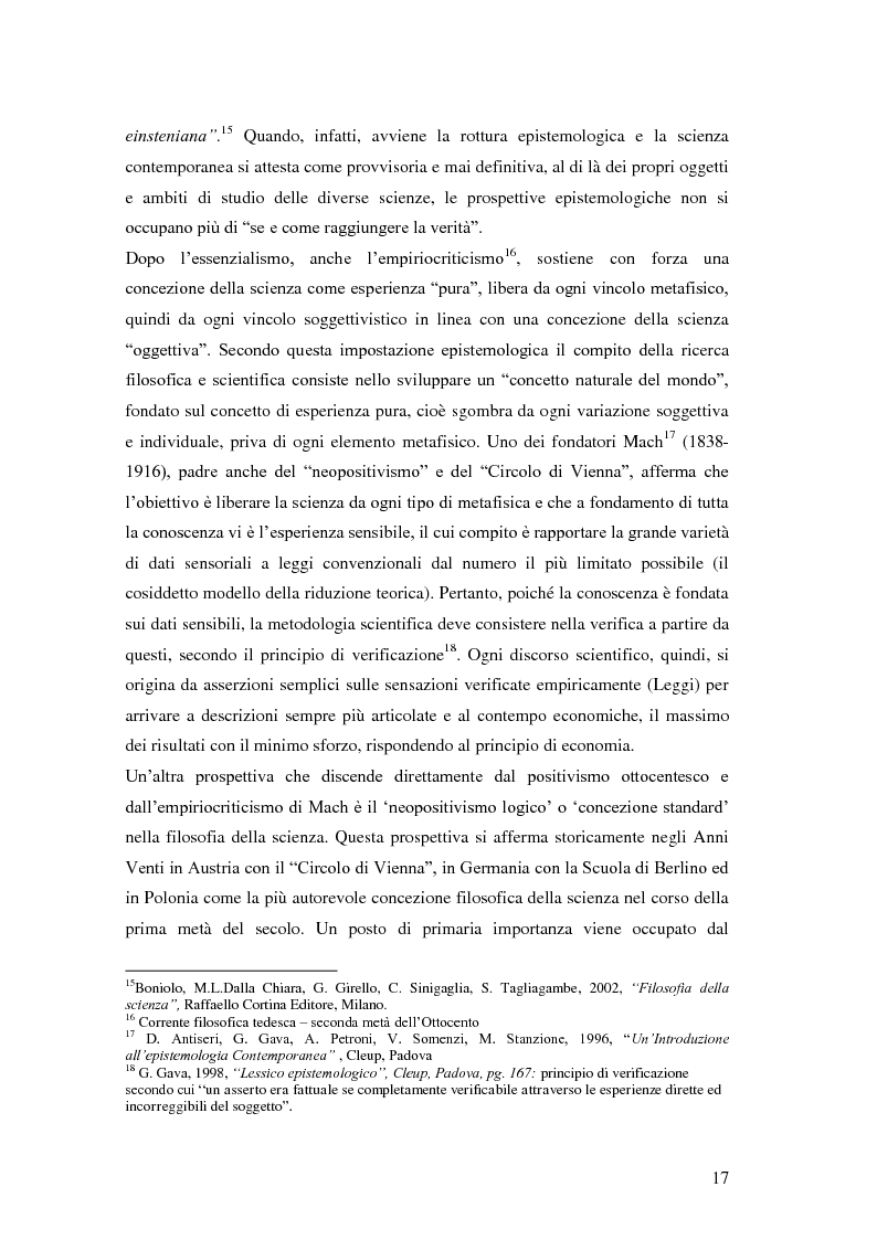 Anteprima della tesi: Rilievi epistemologici e metodologici della valutazione dell’efficacia in ambito socio-sanitario e una ricerca empirica in Sert di due regioni italiane, Pagina 10