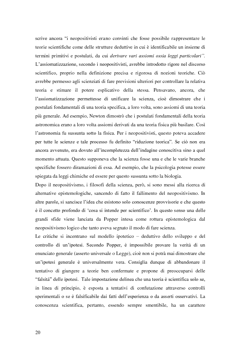 Anteprima della tesi: Rilievi epistemologici e metodologici della valutazione dell’efficacia in ambito socio-sanitario e una ricerca empirica in Sert di due regioni italiane, Pagina 13
