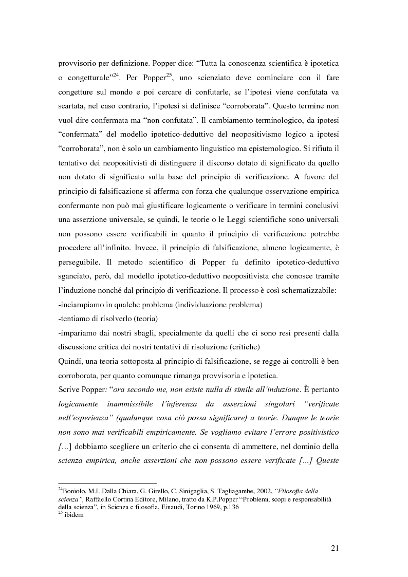 Anteprima della tesi: Rilievi epistemologici e metodologici della valutazione dell’efficacia in ambito socio-sanitario e una ricerca empirica in Sert di due regioni italiane, Pagina 14