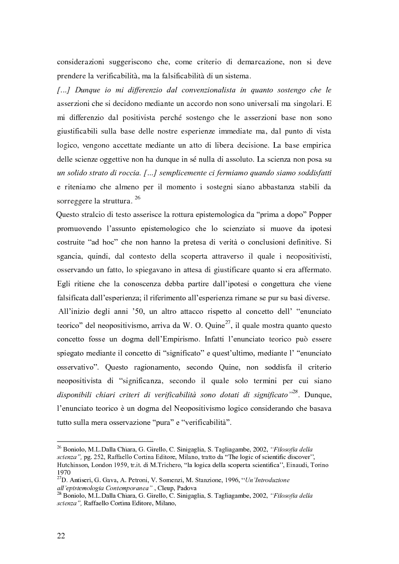 Anteprima della tesi: Rilievi epistemologici e metodologici della valutazione dell’efficacia in ambito socio-sanitario e una ricerca empirica in Sert di due regioni italiane, Pagina 15