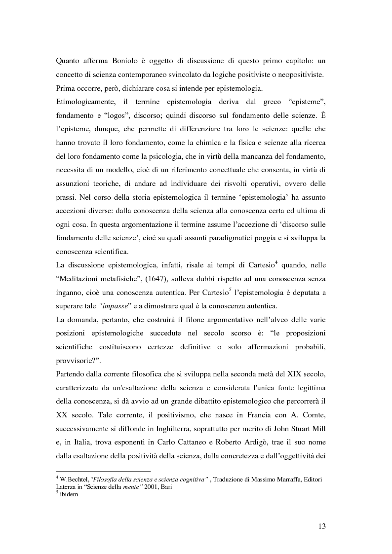 Anteprima della tesi: Rilievi epistemologici e metodologici della valutazione dell’efficacia in ambito socio-sanitario e una ricerca empirica in Sert di due regioni italiane, Pagina 6