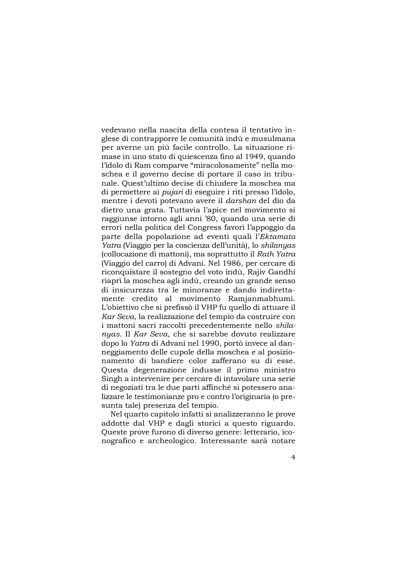 Anteprima della tesi: Ramjanmabhumi: mito, religione, storia e politica, Pagina 6