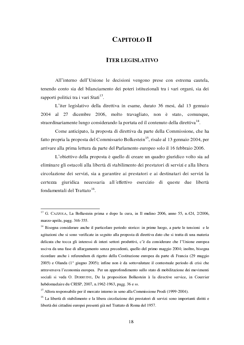 Anteprima della tesi: La politica europea di liberalizzazione dei servizi economici e la direttiva detta ''Bolkestein'', Pagina 5