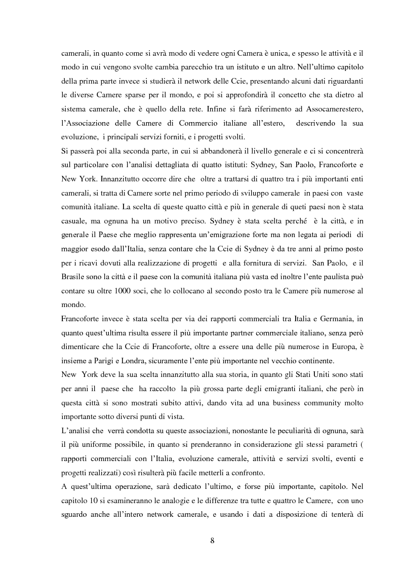 Anteprima della tesi: Il sistema delle Camere di Commercio italiane all'estero: rapporto con la business community e analisi di casi specifici, Pagina 2