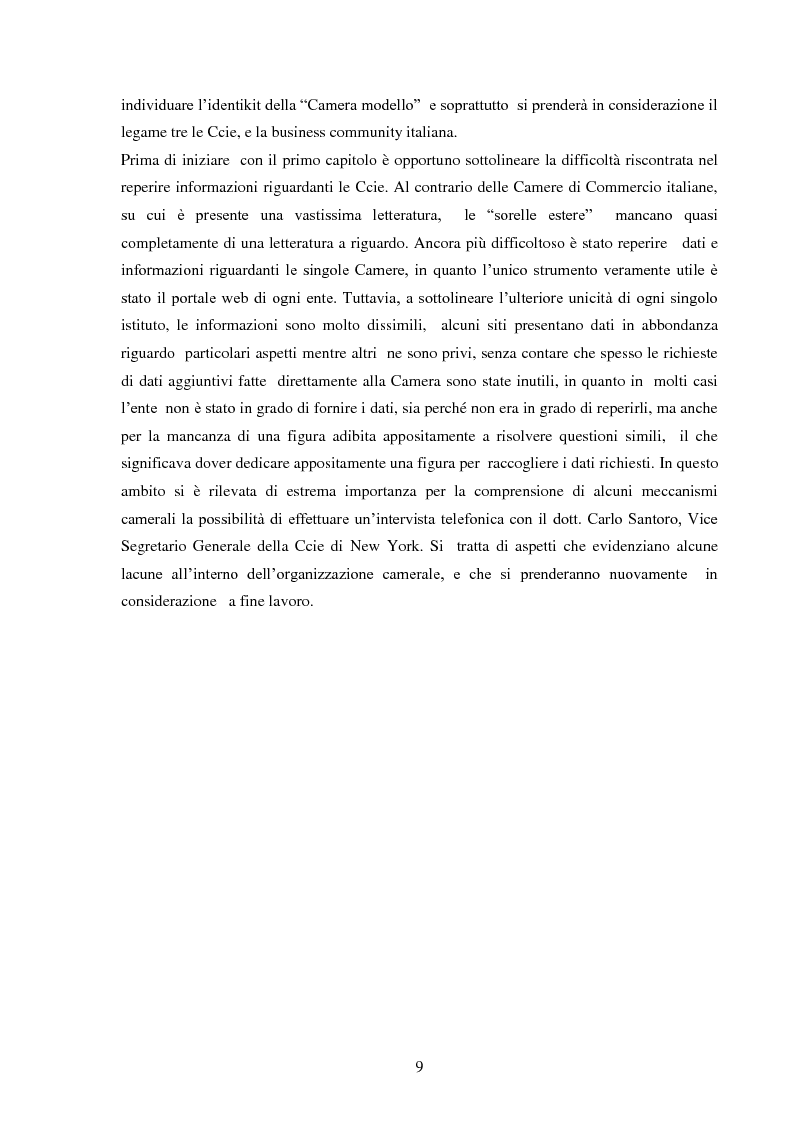 Anteprima della tesi: Il sistema delle Camere di Commercio italiane all'estero: rapporto con la business community e analisi di casi specifici, Pagina 3
