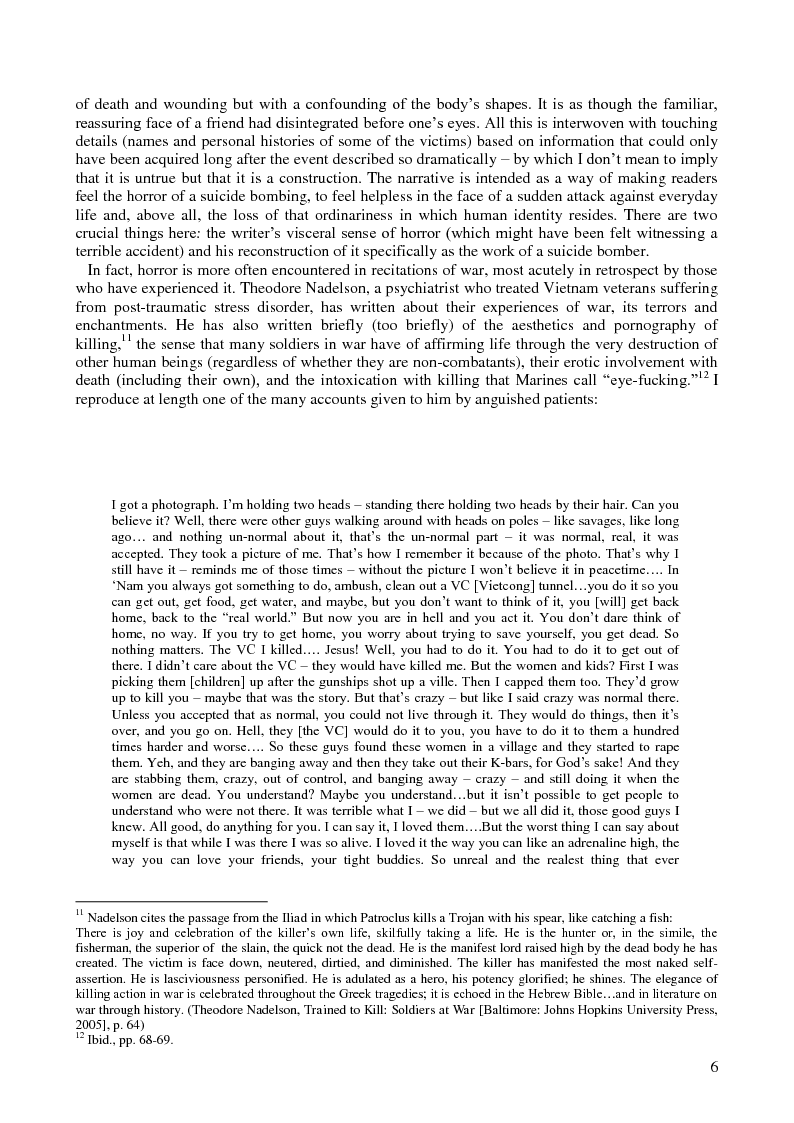 Anteprima della tesi: Traduzione e commento di ''Horror at Suicide Terrorism'' dal saggio di Talal Asad ''On Suicide Bombing'', Pagina 6