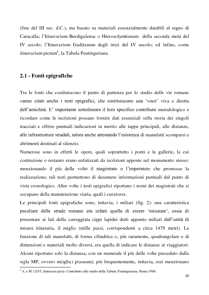 Anteprima della tesi: La scelta del tracciato delle strade romane in rapporto con il territorio, Pagina 7
