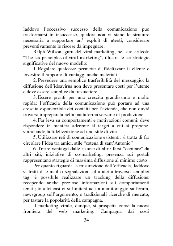 Estratto dalla tesi: Il web marketing e la gestione della relazione in Internet. Il caso Mini.