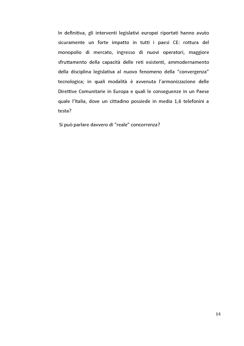 Anteprima della tesi: Mobile Virtual Network Operators. Criticità di posizionamento e marketing opportunities di settore in Italia., Pagina 12