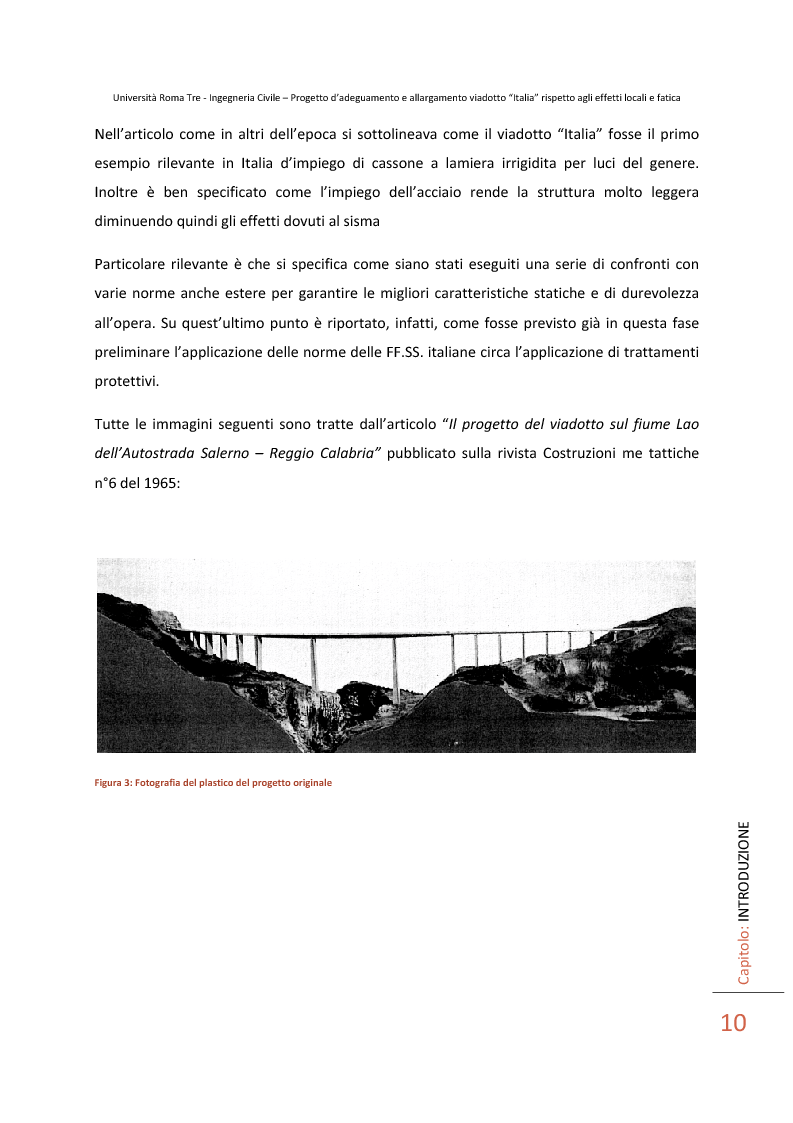 Anteprima della tesi: Progetto d'adeguamento e allargamento viadotto Italia rispetto agli effetti locali e fatica, Pagina 5