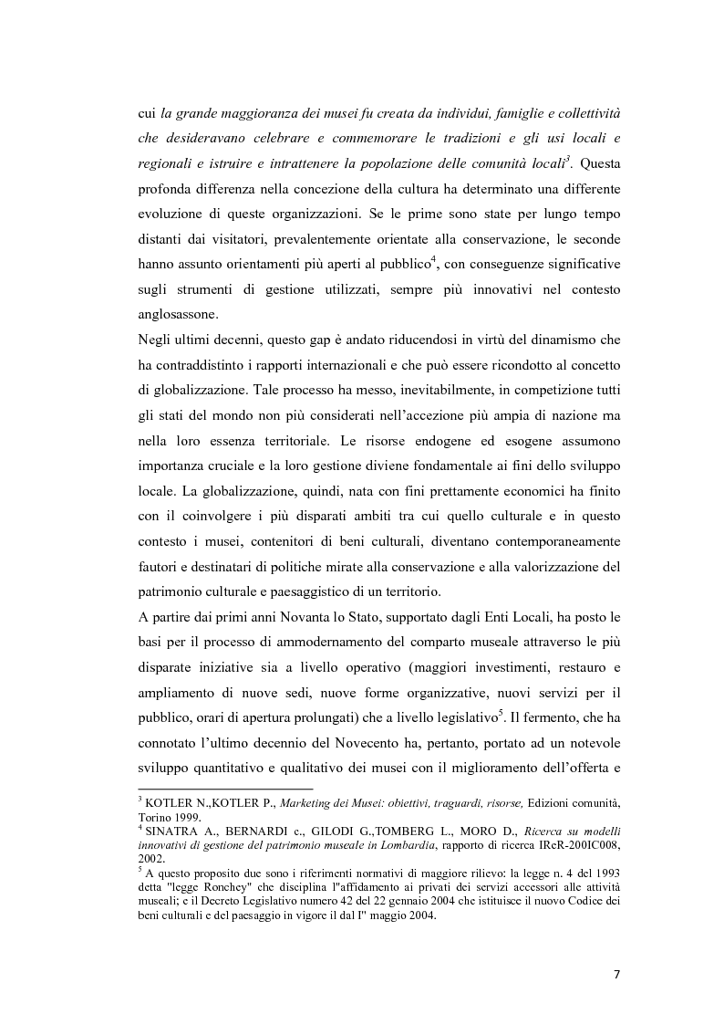 Anteprima della tesi: Le reti museali: analisi delle criticità e delle relative prospettive di sviluppo, Pagina 4