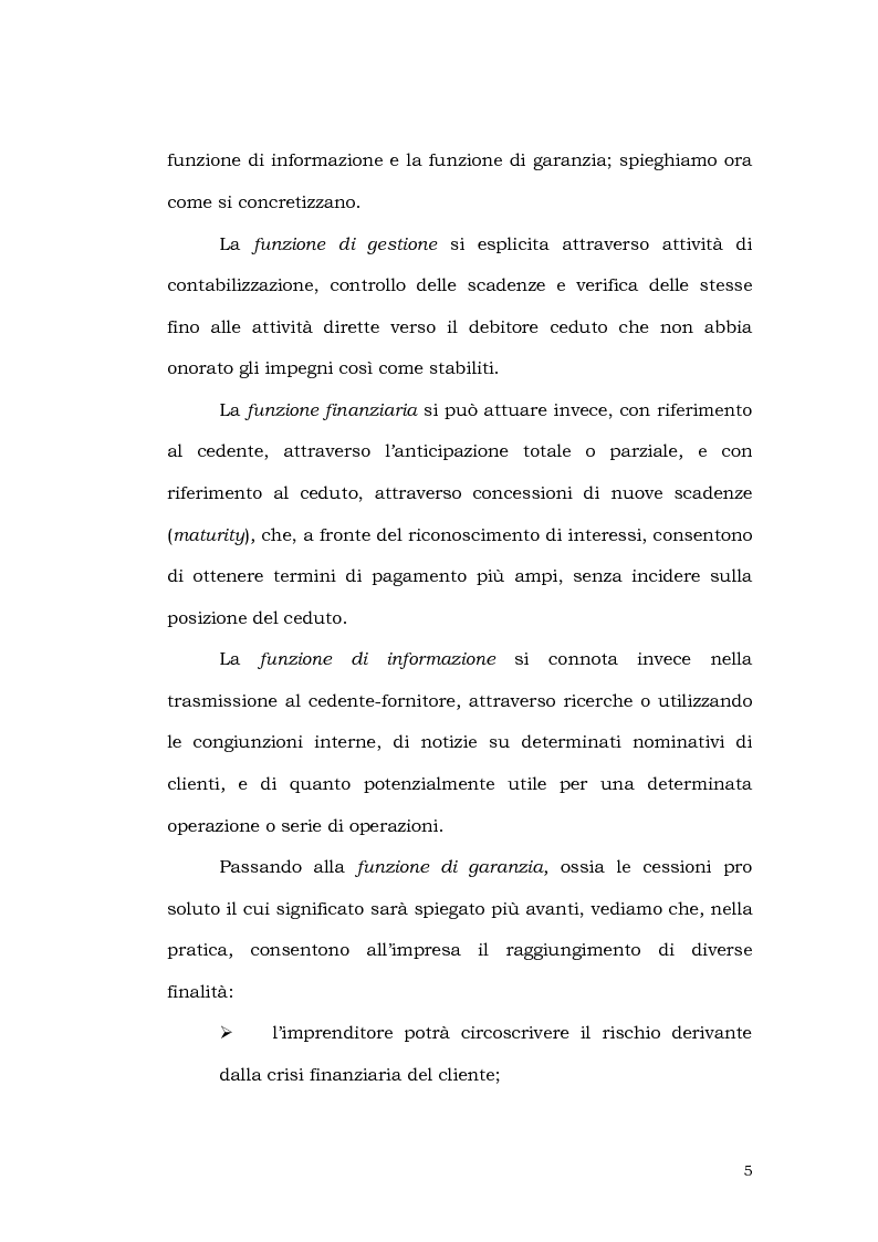 Anteprima della tesi: Il contratto di factoring alla luce del modello finanziario italiano, Pagina 5