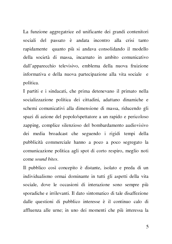 Anteprima della tesi: Comunità virtuali e politica: il caso Barack Obama, Pagina 2