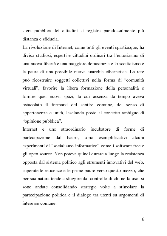 Anteprima della tesi: Comunità virtuali e politica: il caso Barack Obama, Pagina 3
