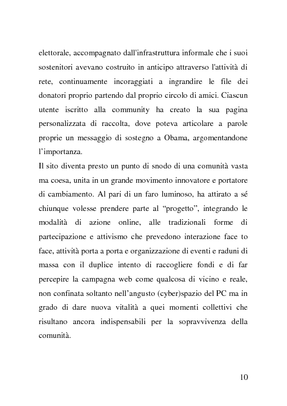 Anteprima della tesi: Comunità virtuali e politica: il caso Barack Obama, Pagina 7