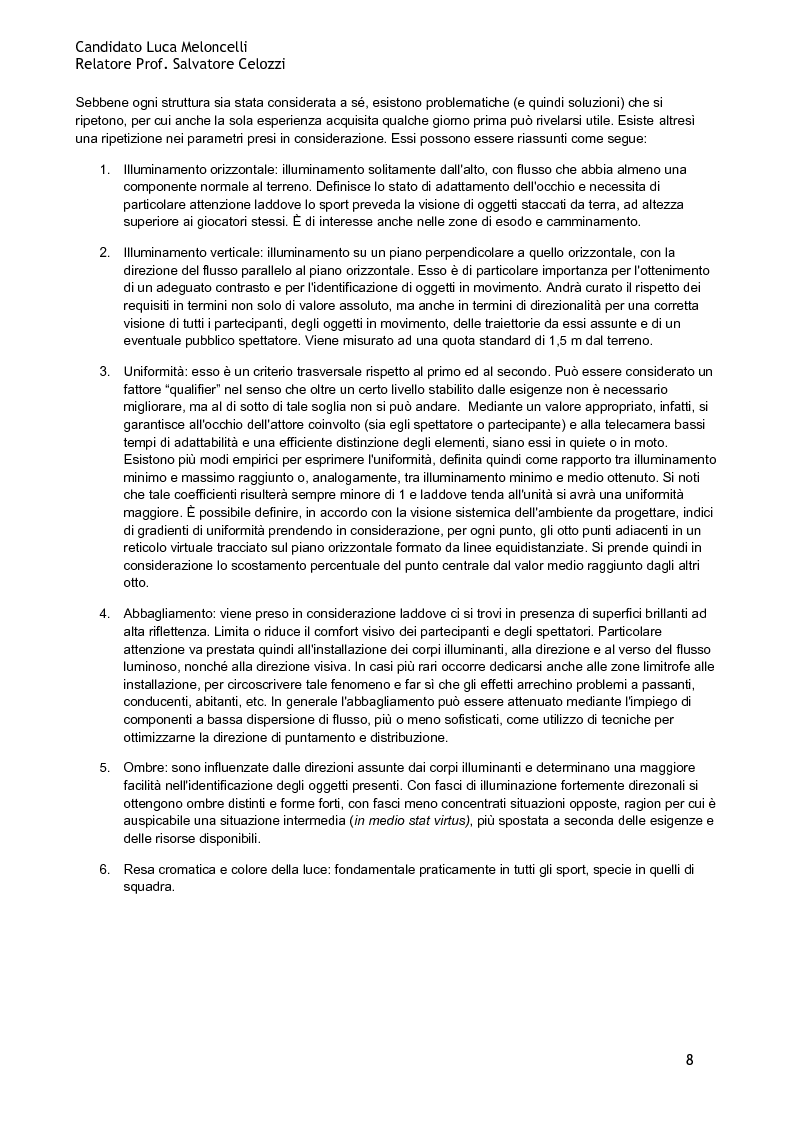 Anteprima della tesi: Design of the Electrical and Lighting systems of a sport centre: planning and management, Pagina 5