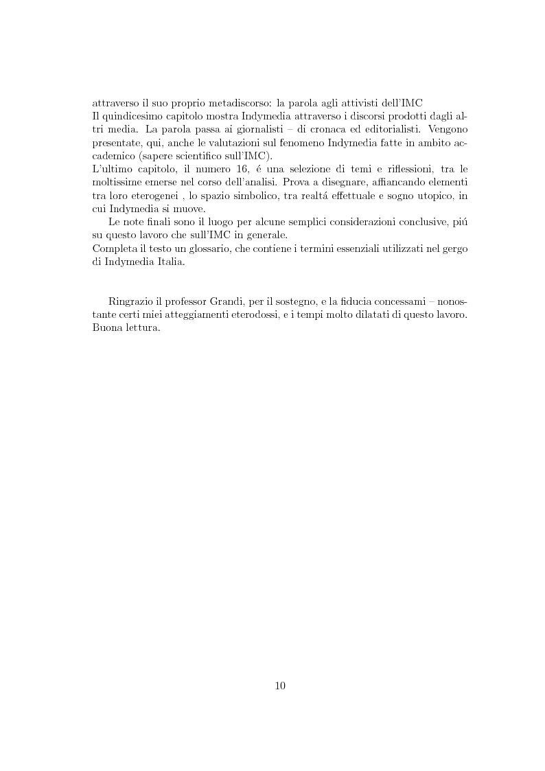 Anteprima della tesi: Indymedia Italia: quando gli hacker fanno politica, Pagina 10