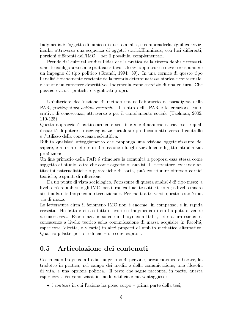 Anteprima della tesi: Indymedia Italia: quando gli hacker fanno politica, Pagina 8