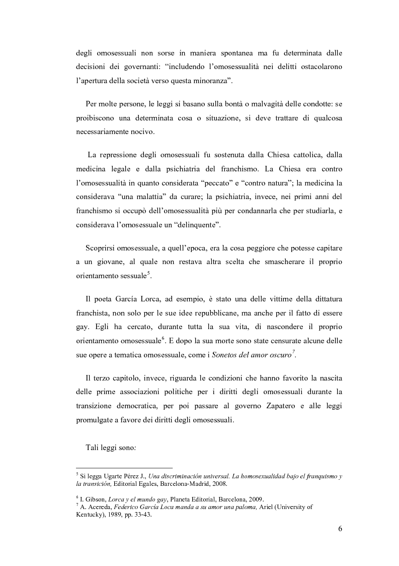 Anteprima della tesi: L'omosessualità in Spagna, da Franco a Zapatero, Pagina 5