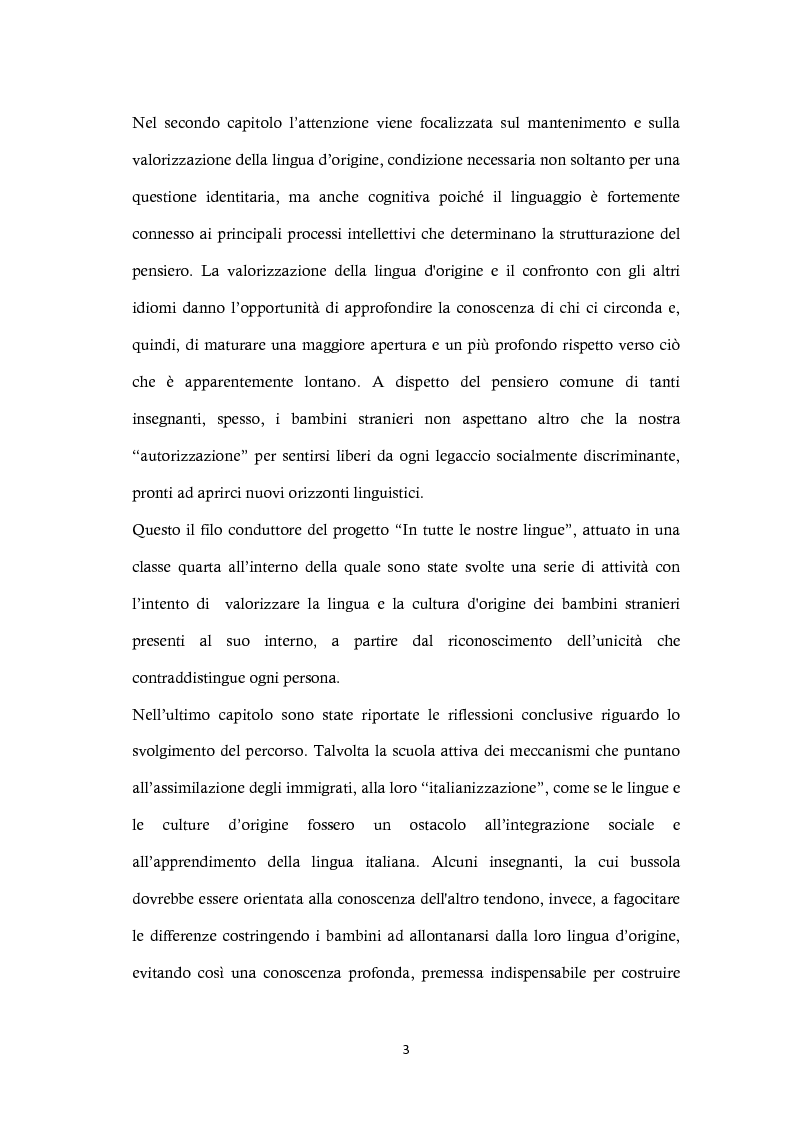 Anteprima della tesi: Valorizzare la varietà linguistica nella classe multiculturale, Pagina 4