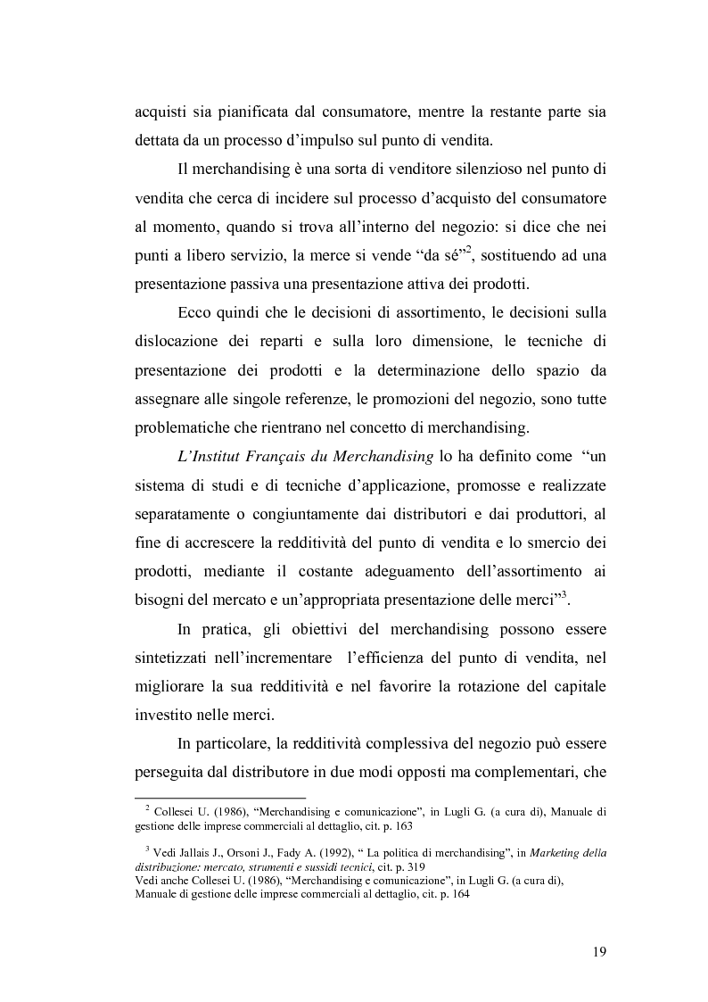 Anteprima della tesi: La criticità della risorsa spazio nella distribuzione moderna in ottica di marketing: osservazioni critiche e verifiche empiriche, Pagina 4