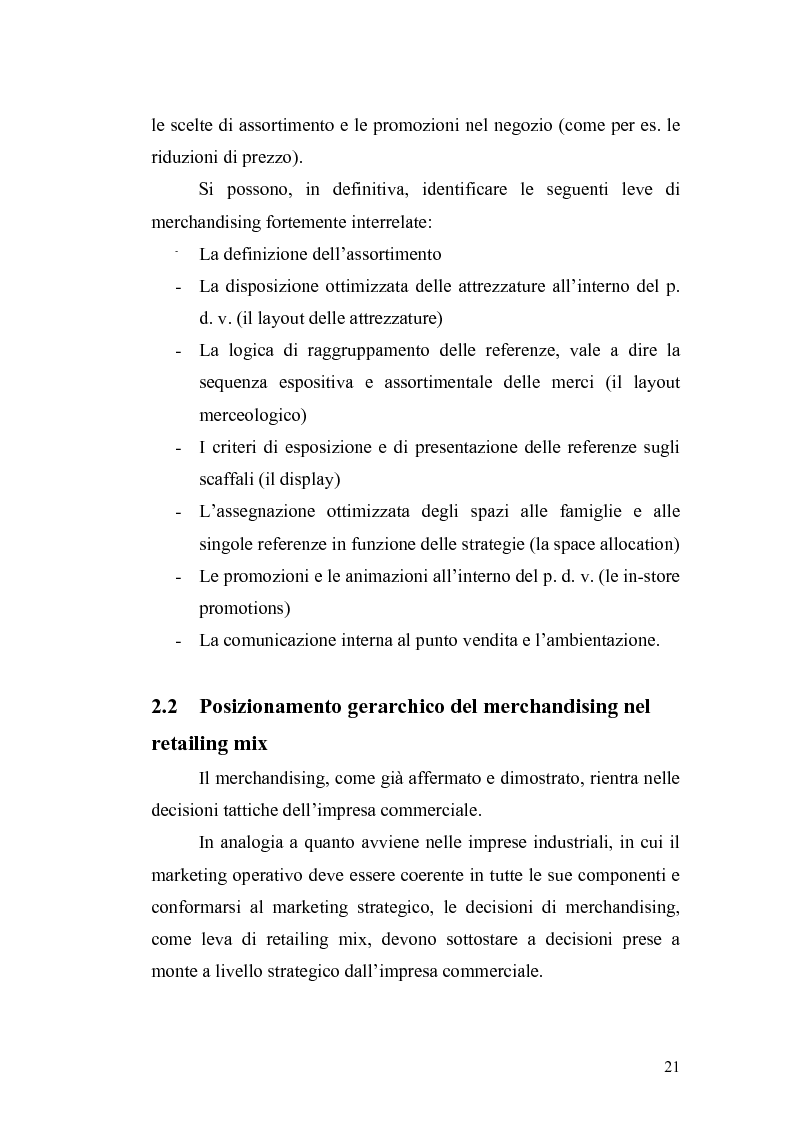 Anteprima della tesi: La criticità della risorsa spazio nella distribuzione moderna in ottica di marketing: osservazioni critiche e verifiche empiriche, Pagina 6