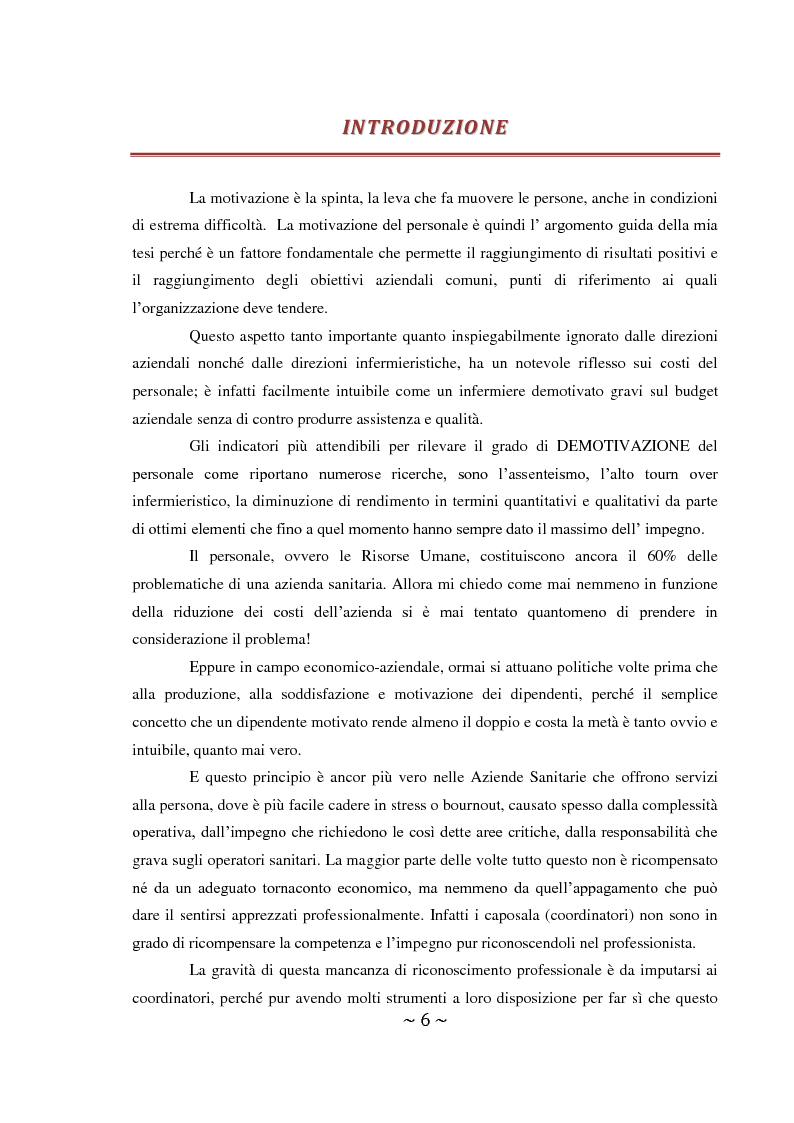 Anteprima della tesi: Importanza del ruolo del Coordinatore Infermieristico nella motivazione del personale: progetto per un Magnet Hospital, Pagina 2