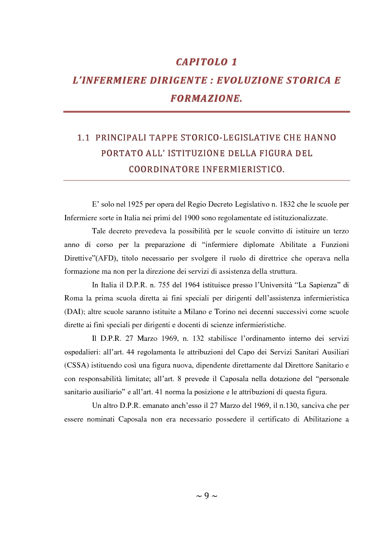 Anteprima della tesi: Importanza del ruolo del Coordinatore Infermieristico nella motivazione del personale: progetto per un Magnet Hospital, Pagina 5