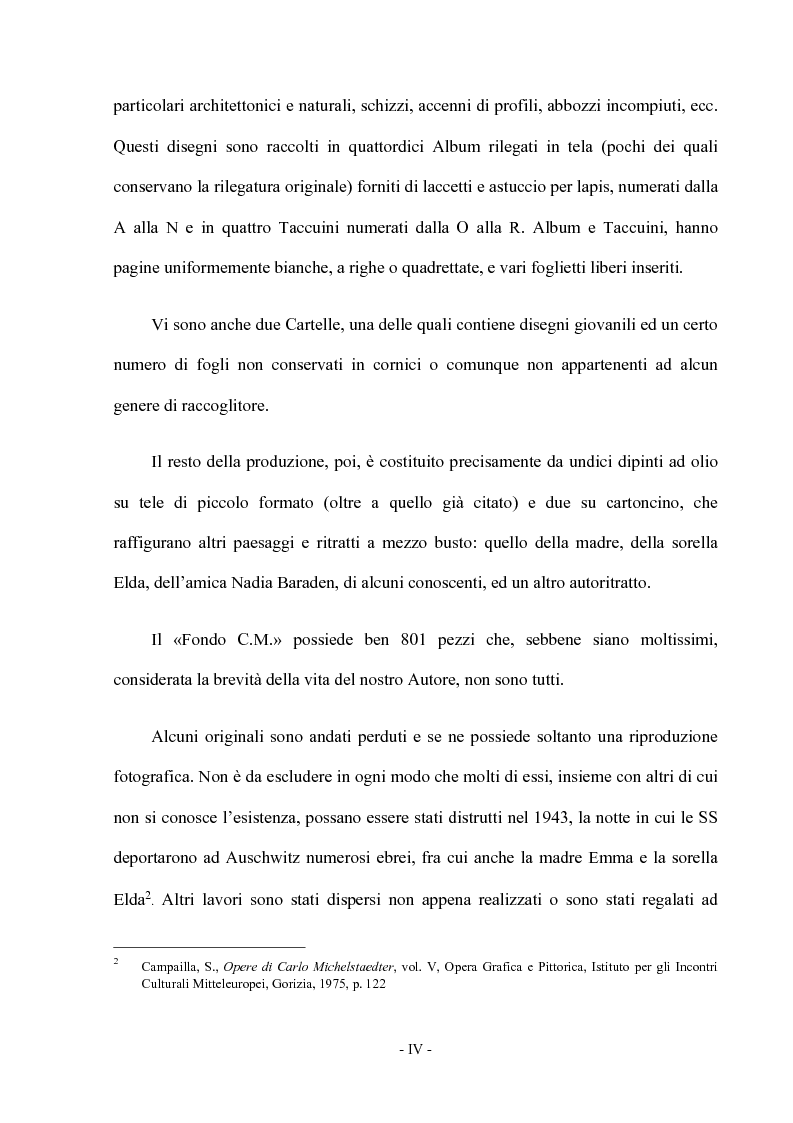 Anteprima della tesi: Opera grafica e pittorica di Carlo Michelstaedter, Pagina 5