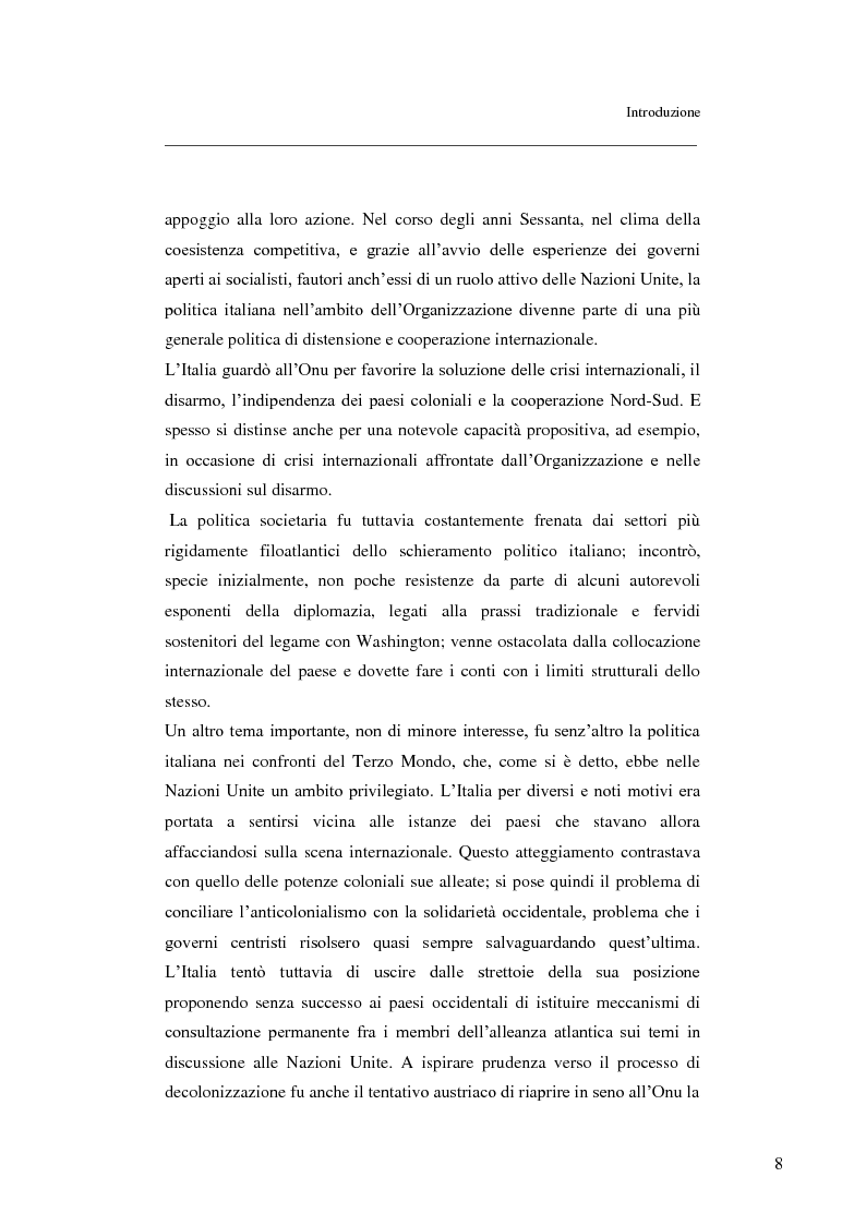 Anteprima della tesi: Un multilateralismo convinto: l'Italia nell'Onu, Pagina 6