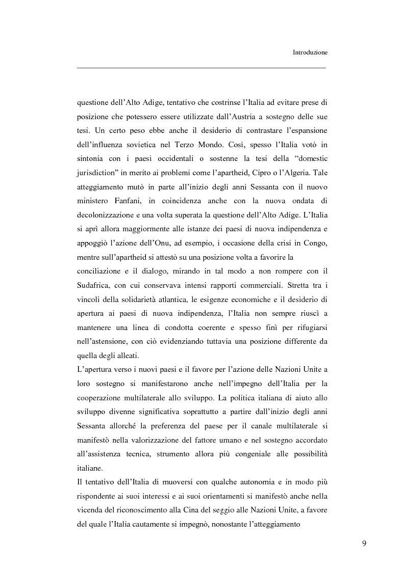 Anteprima della tesi: Un multilateralismo convinto: l'Italia nell'Onu, Pagina 7