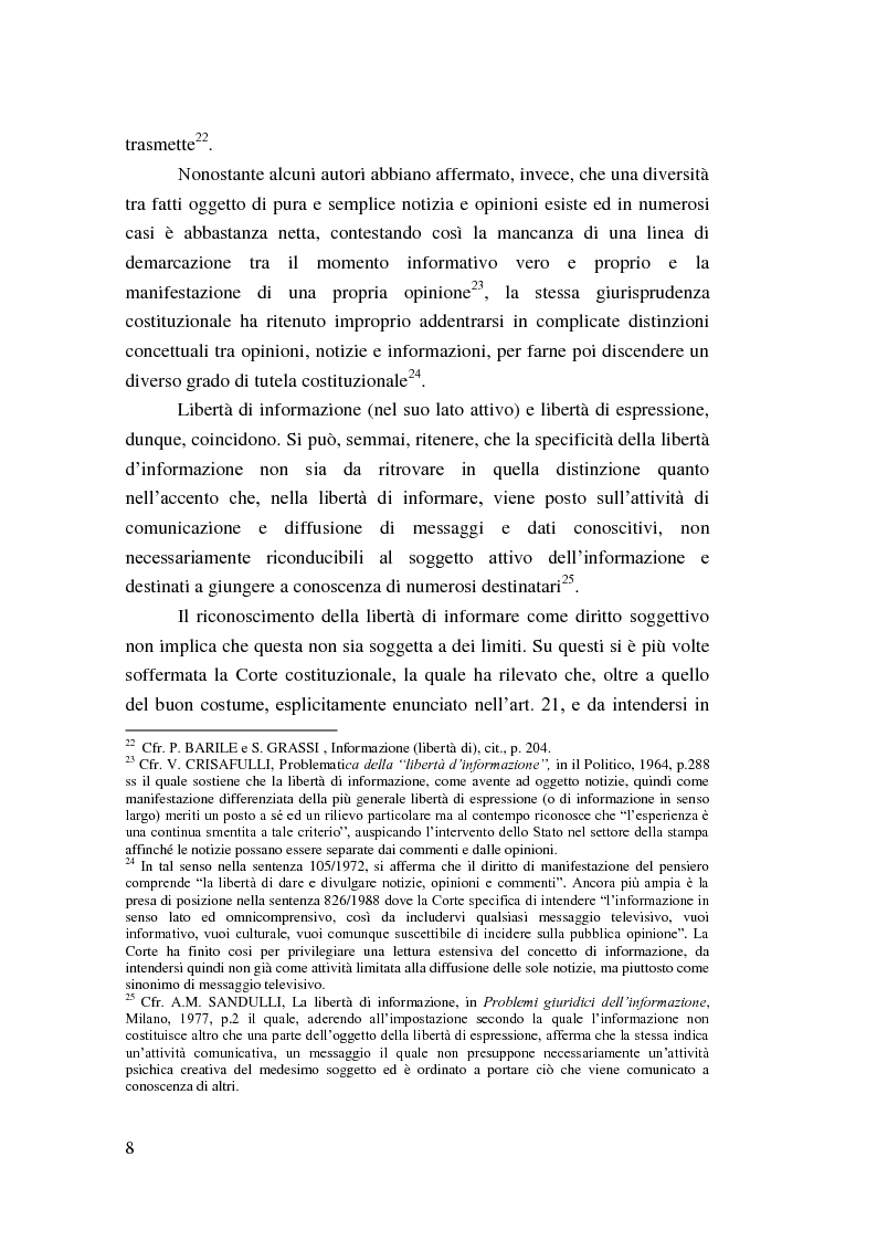 Anteprima della tesi: I principi costituzionali in materia radiotelevisiva. Dal monopolio radiotelevisivo al pluralismo., Pagina 8