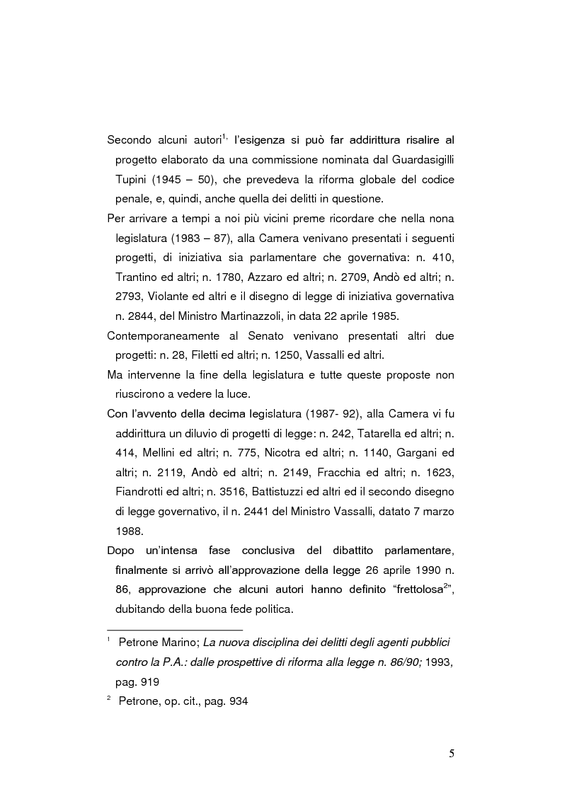 Anteprima della tesi: La riforma dei reati contro la Pubblica Amministrazione, Pagina 2
