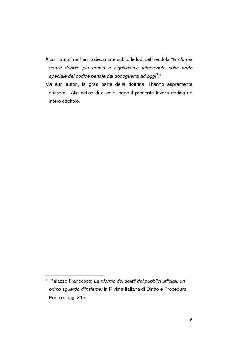 Anteprima della tesi: La riforma dei reati contro la Pubblica Amministrazione, Pagina 3