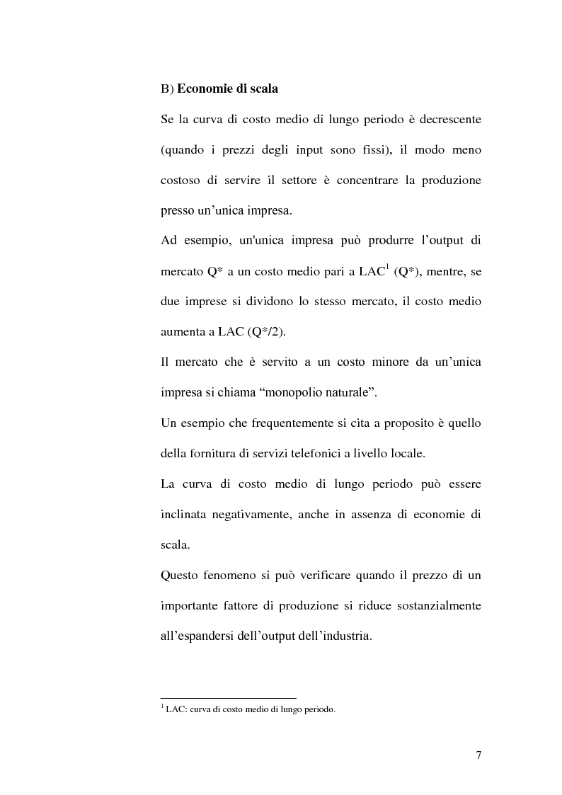 Anteprima della tesi: La politica della concorrenza nell'esperienza italiana, Pagina 7