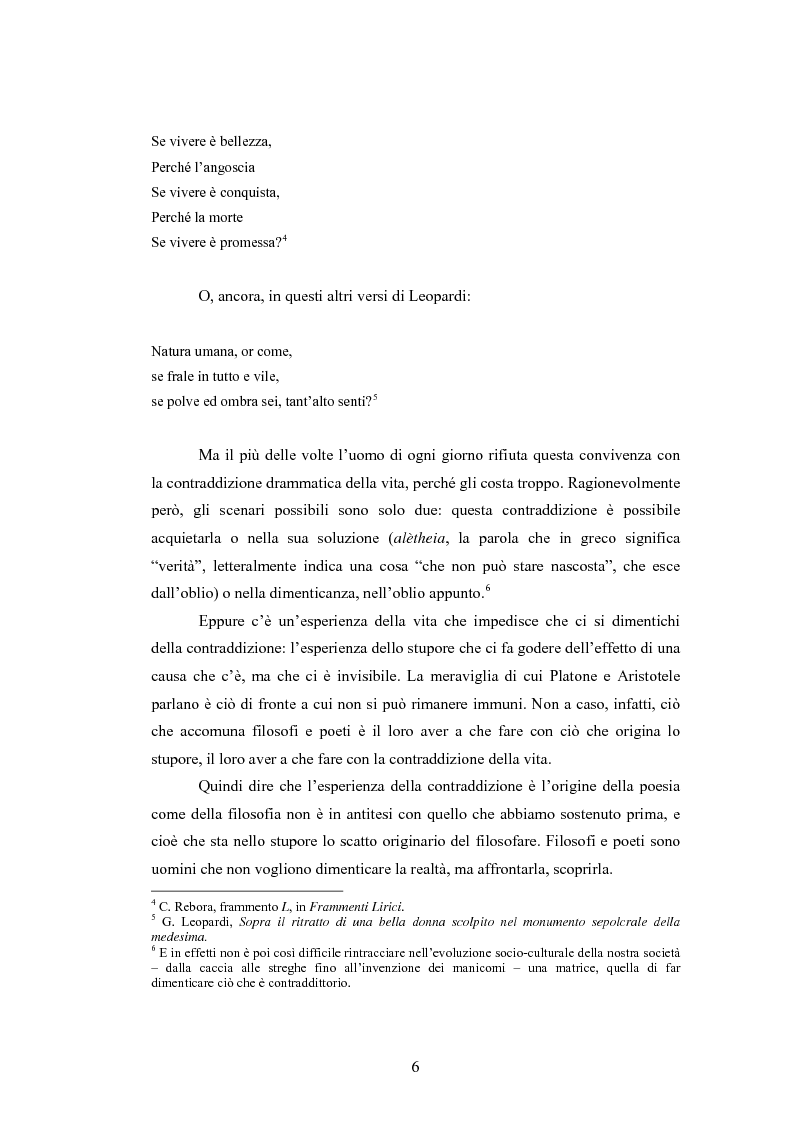 Anteprima della tesi: Attraverso Leopardi: filosofia e poesia vie di conoscenza, Pagina 4