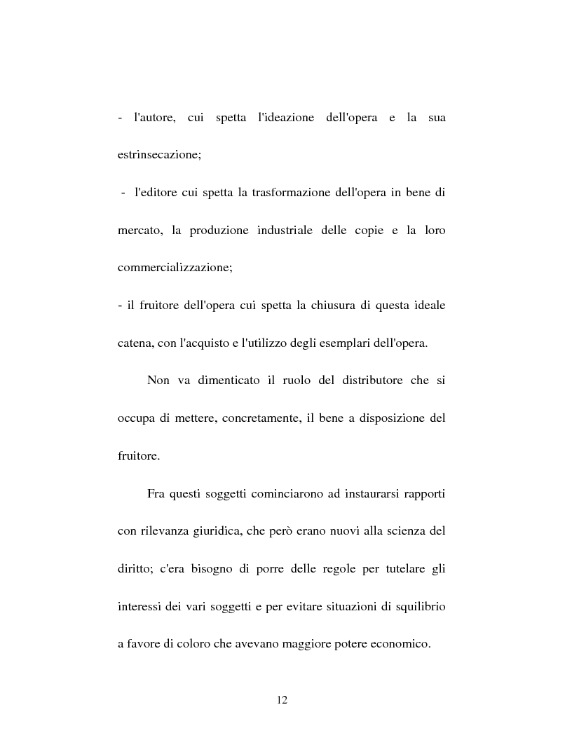 Anteprima della tesi: Il diritto d'autore tra pubblicazione ed inedito, Pagina 12