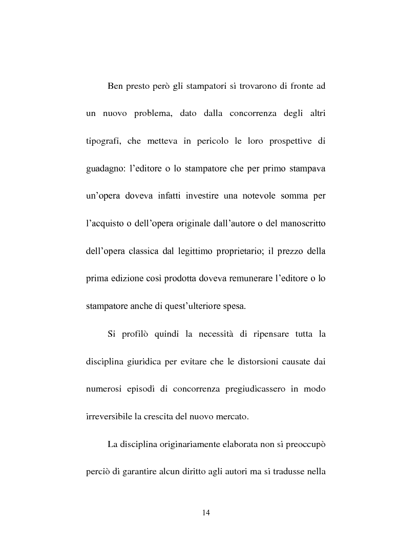 Anteprima della tesi: Il diritto d'autore tra pubblicazione ed inedito, Pagina 14